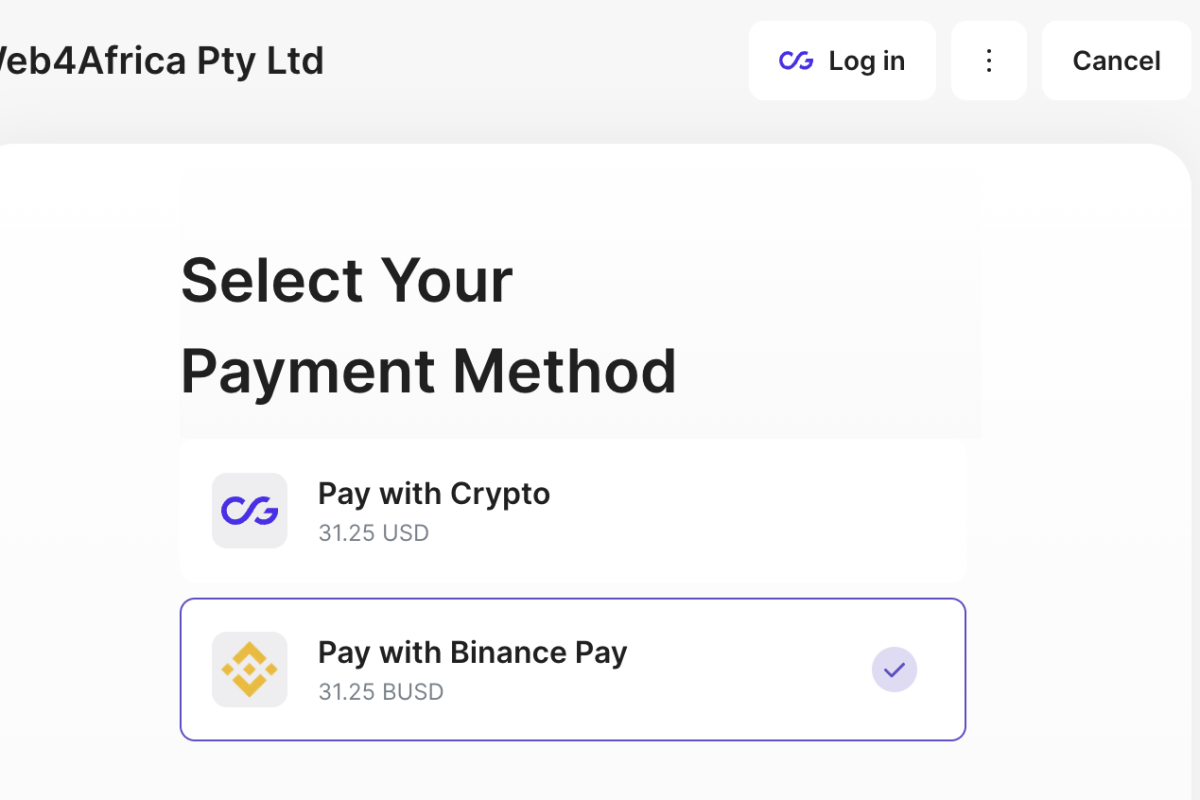 Web4Africa Now Accepts Binance Pay Payments!